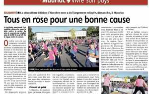 Octobre rose à Mauriac